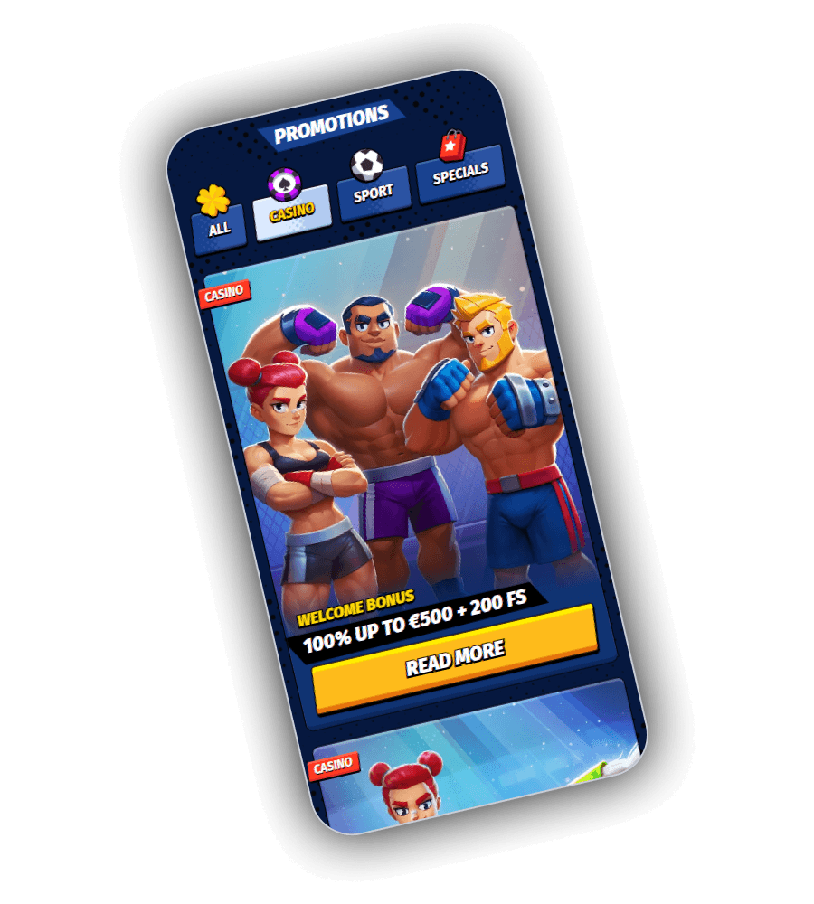 BigClash Casino promotions page showing the welcome bonus, cashback and reload offers
