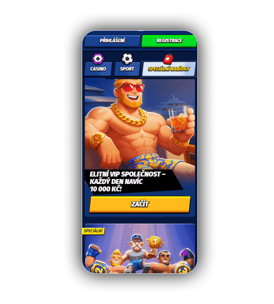 Stránka s akcemi kasina BigClash s uvítacím bonusem, cashbackem a dobíjením